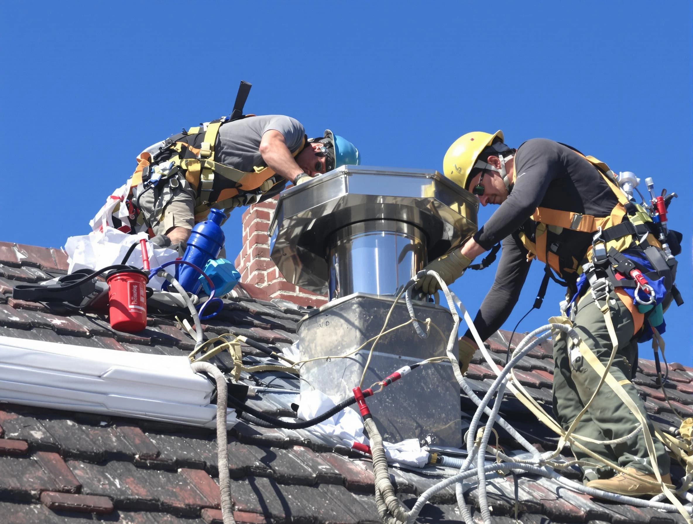 Protective chimney cap installed by El Mirage Chimney Sweep in El Mirage, AZ
