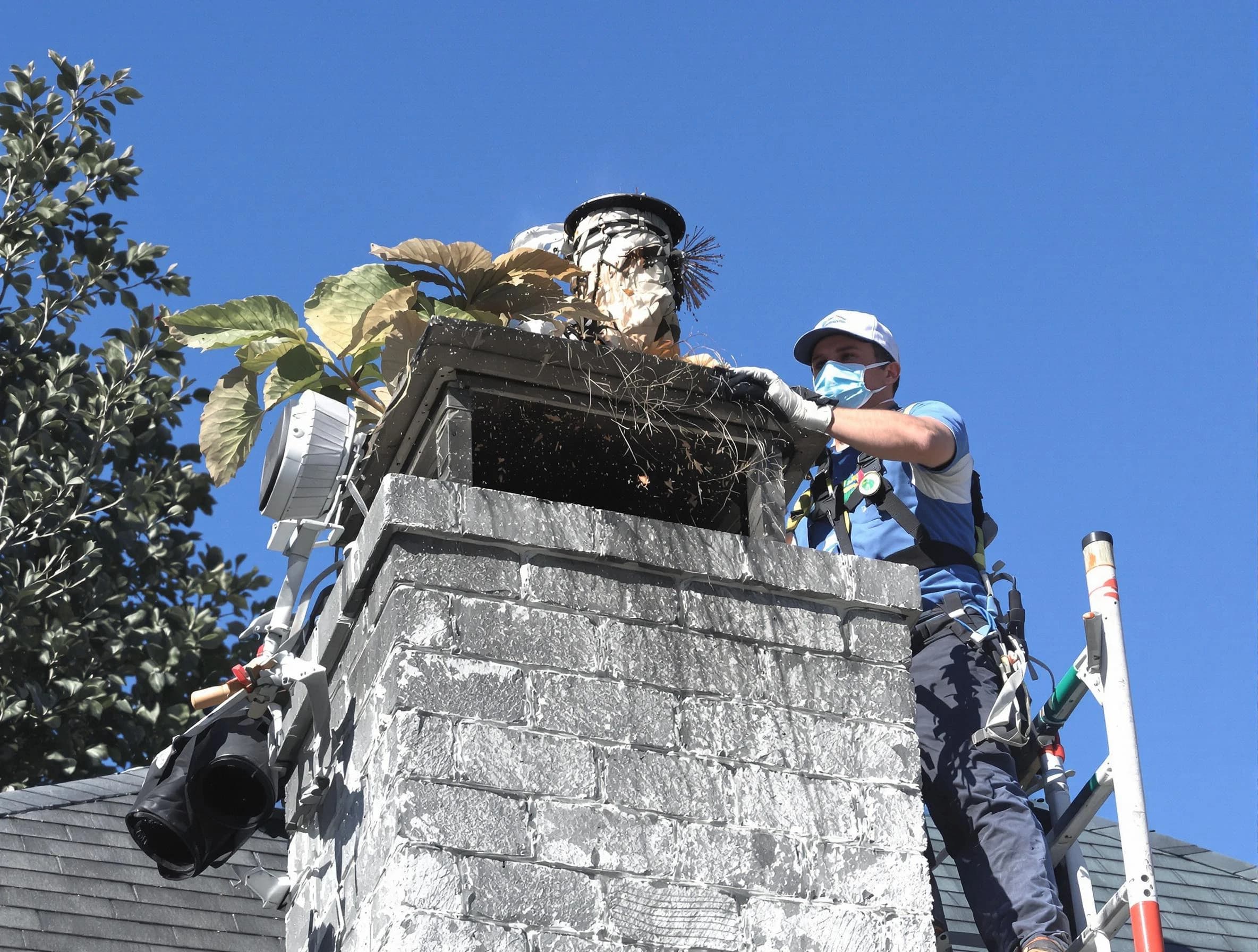 El Mirage Chimney Sweep specialist performing chimney cleaning in El Mirage, AZ