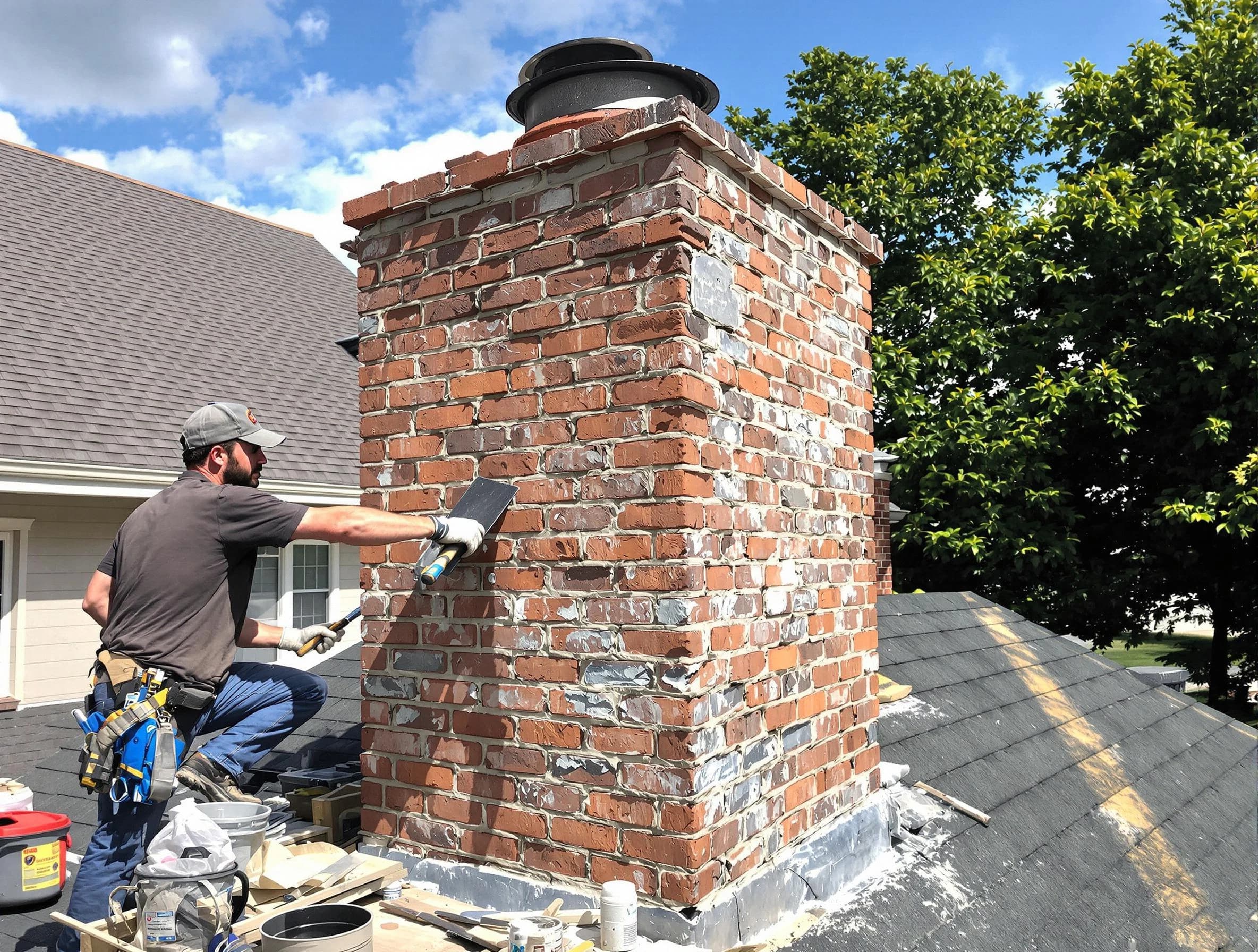 Completed chimney rebuild by El Mirage Chimney Sweep in El Mirage, AZ