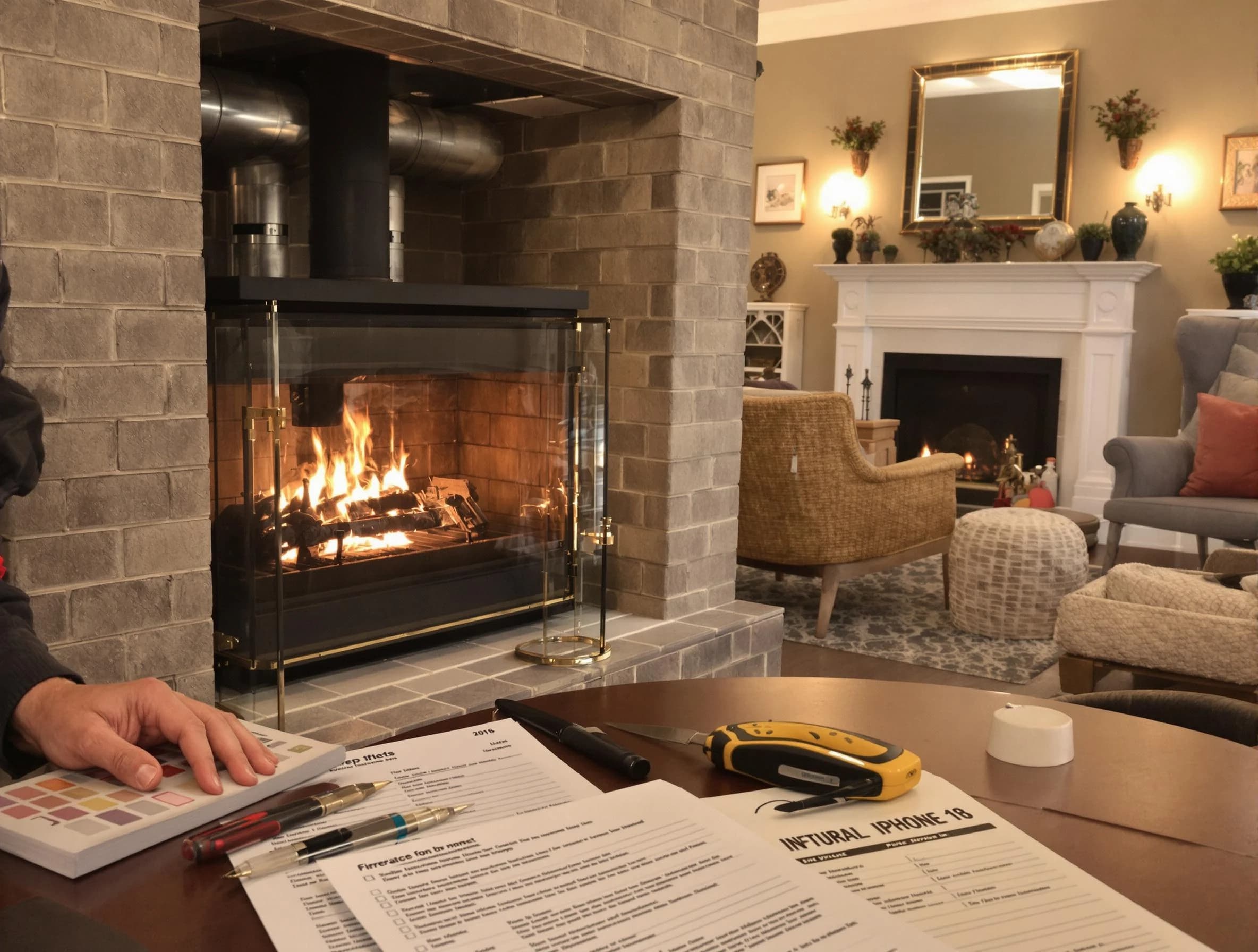 El Mirage Chimney Sweep verifying fireplace safety measures in El Mirage, AZ