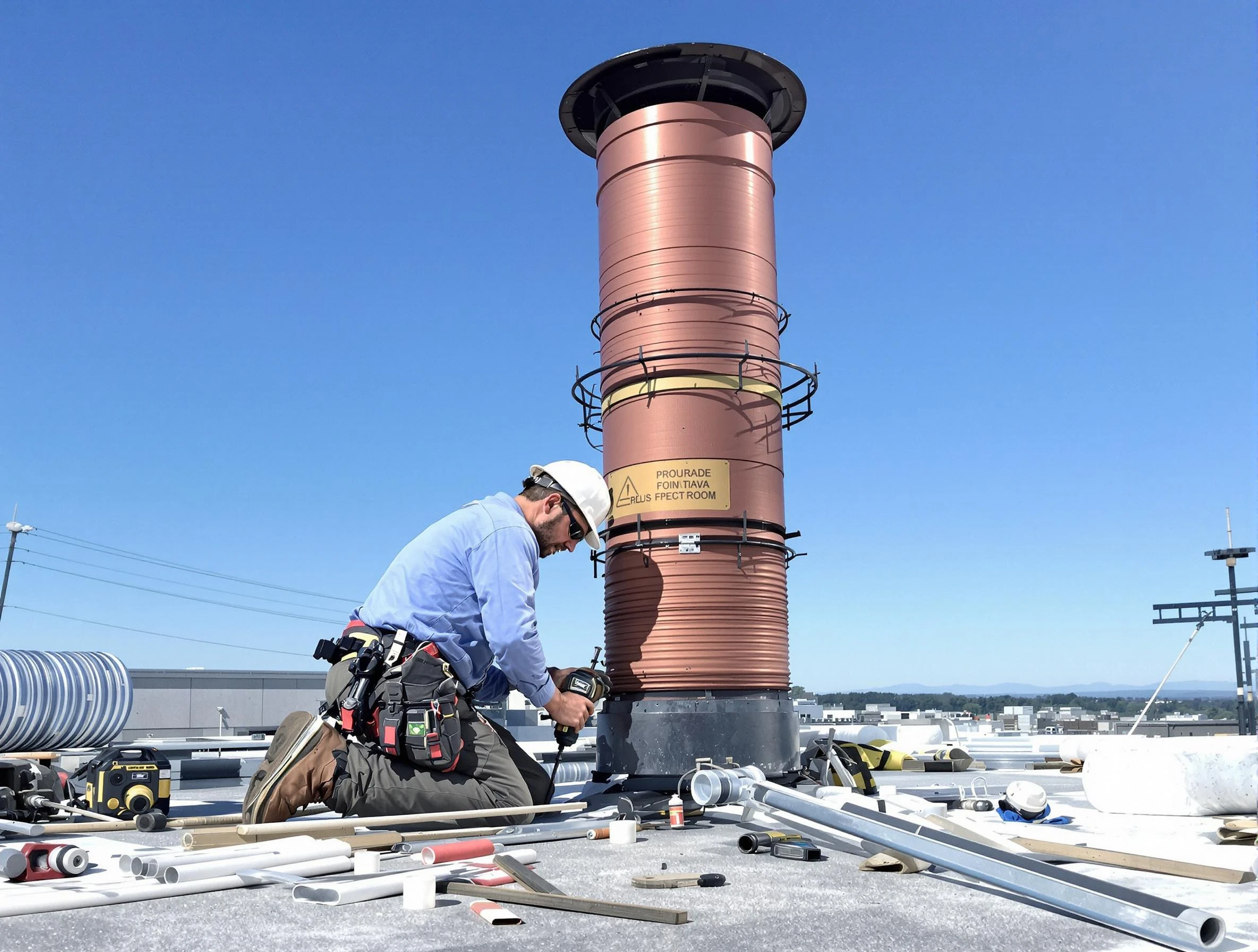 Installed chimney liner by El Mirage Chimney Sweep in El Mirage, AZ