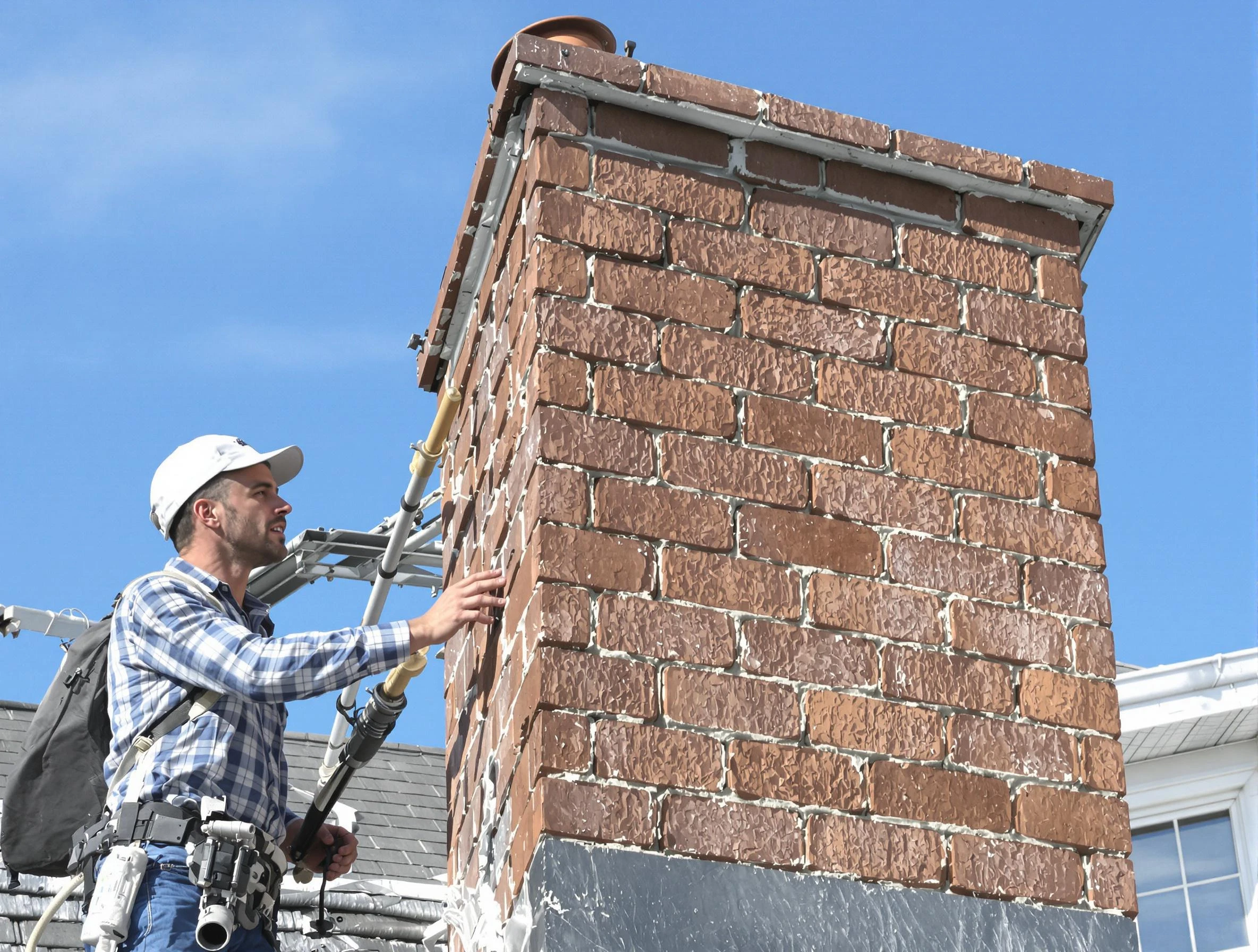 Brickwork for a chimney rebuild by El Mirage Chimney Sweep in El Mirage, AZ