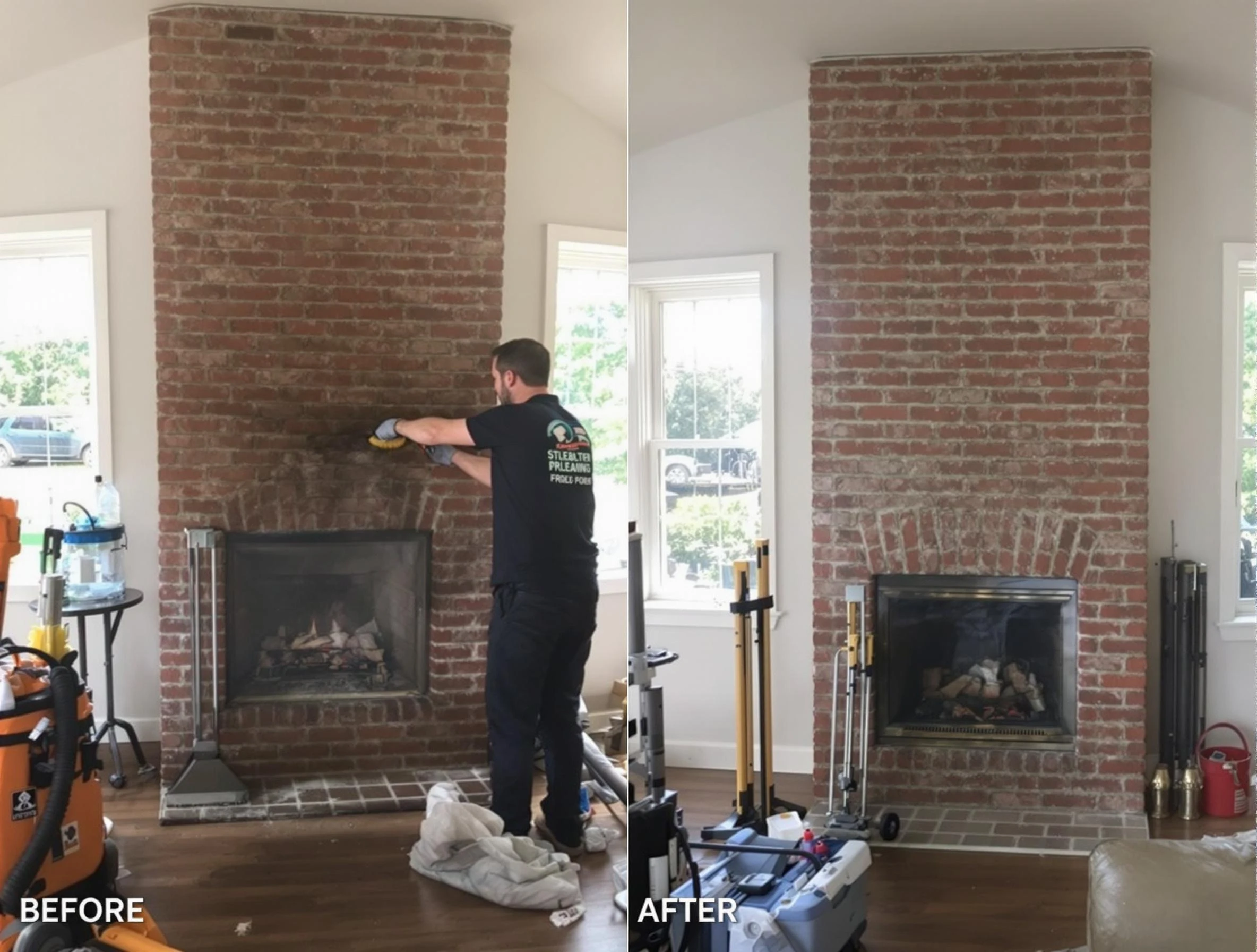 Finished chimney sweeping service by El Mirage Chimney Sweep in El Mirage, AZ
